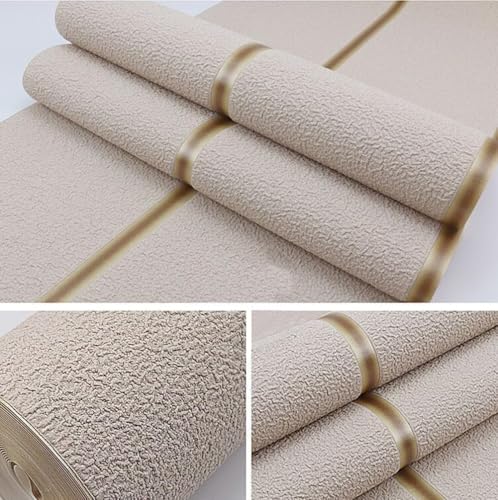 Dicke Vlies-imitations-Wildleder-tapete, 3D Moderne Beflockte Tapetenrolle, Nicht Selbstklebend, Geeignet Für Schlafzimmer, Iiving Zimmer, Tv-Hintergrund, Khaki, 0.53m x 10m Dicke Vlies-imitations-Wildleder-tapete, 3D Moderne Beflockte Tapetenrolle, Nicht Selbstklebend, Geeignet Für Schlafzimmer, Iiving Zimmer, Tv-Hintergrund, Khaki, 0.53m x 10m von Generic
