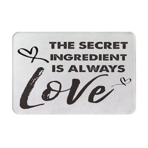 Die Geheime Zutat Ist Immer Liebe Badematte Überdachten Teppich Waschmaschinenfest Läufer Flur Für Hauseingänge Wc Deko Wohnaccessoires 40 X 60Cm Die Geheime Zutat Ist Immer Liebe Badematte Überdachten Teppich Waschmaschinenfest Läufer Flur Für Hauseingänge Wc Deko Wohnaccessoires 40 X 60Cm von Generic