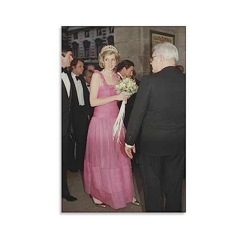 Die Prinzessin Lady Diana Poster (62) Bild Druck Wandkunst Poster Malerei Leinwand Poster Kunstwerke R von Generic