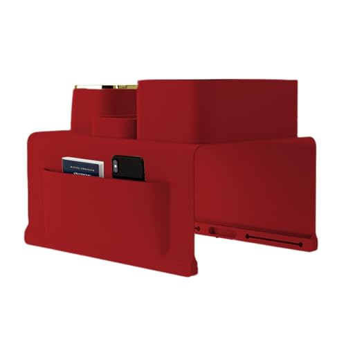 Die Silikonarmlehre, Sur ist sehr leicht zu reinigen. Einfach mit einem feuchten Tuch und einem neuen Sofa-Armlehre-Becherhalter mit Tasche, rutschlosen Gewichtter Telefon/Fernbedienung/Snack-Sofa-Tas von Generic