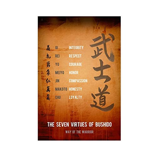 Die sieben Tugenden von Bushido kreatives Raumposter auf Leinwand, Poster, Wandkunst, Dekordruck, Bild, Gemälde für Wohnzimmer, Schlafzimmer, Dekoration, ungerahmt: 50 x 75 cm Die sieben Tugenden von Bushido kreatives Raumposter auf Leinwand, Poster, Wandkunst, Dekordruck, Bild, Gemälde für Wohnzimmer, Schlafzimmer, Dekoration, ungerahmt: 50 x 75 cm von Generic