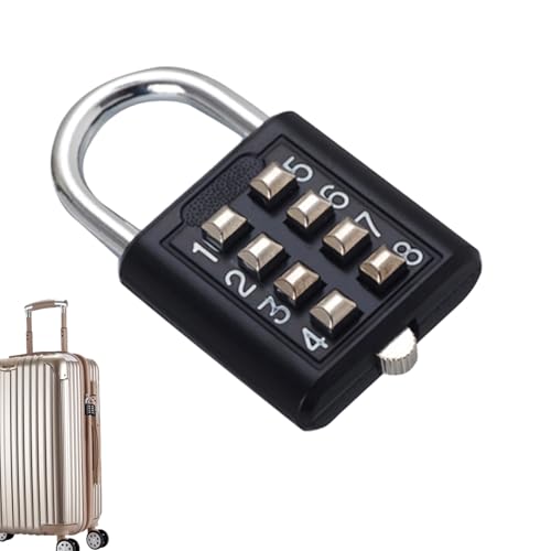 Digital Kombination Vorhängeschloss - 8/10 Ziffern Code -Sperre für Schließfächer, wasserdichtes Sicherheitsvorhängeschloss | Hochleistungs -Digital Combo Lock für Fitnessstudio -Schließfächer, von Generic