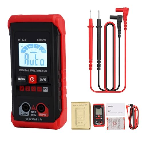 Digitales Multimeter, 4000 Counts Auto-Ranging - Spannungsprüfer mit berührungslosem NCV | True RMS, Widerstands-/Stromtester, TM-510 Modell für Elektriker & Heimwerker Digitales Multimeter, 4000 Counts Auto-Ranging - Spannungsprüfer mit berührungslosem NCV | True RMS, Widerstands-/Stromtester, TM-510 Modell für Elektriker & Heimwerker von Generic