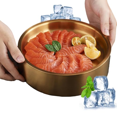 Dip-Schale aus Edelstahl – Kühler Servierbehälter mit Eisfach, Salatschüssel und Vorspeise | Ideal für Dips, Saucen, Dressings, Vorspeisen, Partys und Pla Präsentation Dip-Schale aus Edelstahl – Kühler Servierbehälter mit Eisfach, Salatschüssel und Vorspeise | Ideal für Dips, Saucen, Dressings, Vorspeisen, Partys und Pla Präsentation von Generic