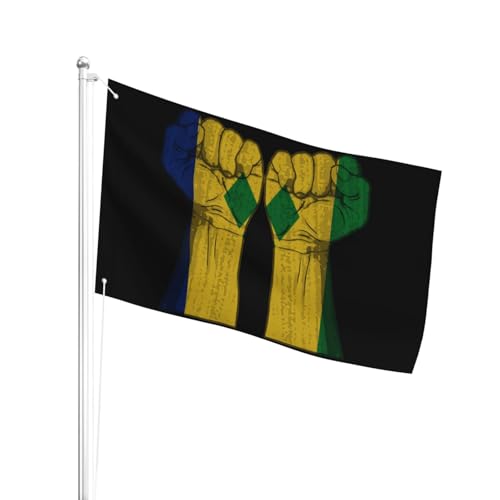 Diverse Banner 90X150Cm Saint Vincent Faust Jubel Pride Flag Premium Premium Flagge Für Hinterhof, Bauernhof, Hauswanddekoration Diverse Banner 90X150Cm Saint Vincent Faust Jubel Pride Flag Premium Premium Flagge Für Hinterhof, Bauernhof, Hauswanddekoration von Generic