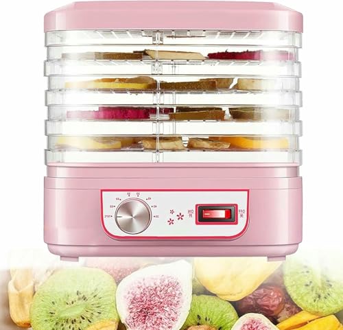 Dörrgerät mit 5 Tabletts, temperaturgeregelter elektrischer Obst-Gefriertrockner mit 35–70 °C, 360-Grad-Ventilation, Snack-Lufttrockner Dörrgerät mit 5 Tabletts, temperaturgeregelter elektrischer Obst-Gefriertrockner mit 35–70 °C, 360-Grad-Ventilation, Snack-Lufttrockner von Generic