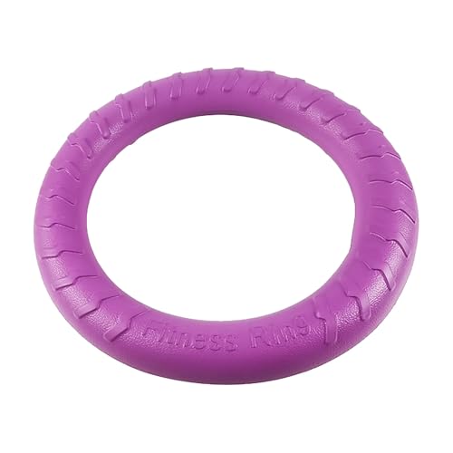 Dog Chew Toy Dog Toys for Aggressive Chewers Floating Dog Ring/Toys for Medium/Large Breeds Interactive Dog Pool Float Toy for Training and Teeth Hundespielzeug Für Welpen (Purple, A) von Generic