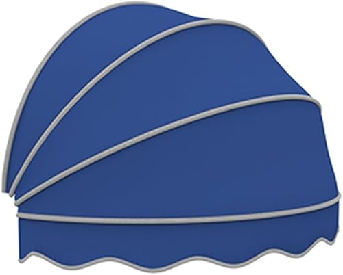 Dome Style Fenstermarkise, Zusammenklappbare Halbkugelförmige Fenstertür Vordach Markise, Fenstereinstiegsmarkise Einziehbare Zusammenklappbare Halbkugelförmige Markis, Blue, 130x65x65cm Dome Style Fenstermarkise, Zusammenklappbare Halbkugelförmige Fenstertür Vordach Markise, Fenstereinstiegsmarkise Einziehbare Zusammenklappbare Halbkugelförmige Markis, Blue, 130x65x65cm von Generic