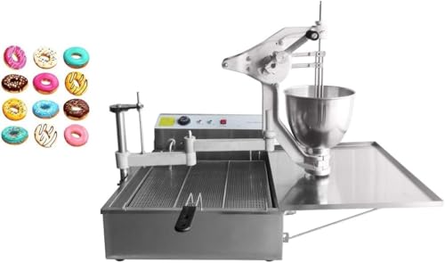 Donut-Maker 3 Verschiedene Formen Auto-Donut-herstellungsmaschine Kommerzielle Kuchen-Donut-Maker-Donut-Maschine Fritteuse Mit 7-Liter-Trichter, 220v/50hz, 3 Different molds Donut-Maker 3 Verschiedene Formen Auto-Donut-herstellungsmaschine Kommerzielle Kuchen-Donut-Maker-Donut-Maschine Fritteuse Mit 7-Liter-Trichter, 220v/50hz, 3 Different molds von Generic