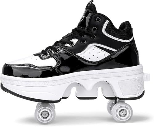 Doppelreihiges Verformbares Rad Automatische Wanderschuhe Unsichtbare Verformung Rollschuh 2 In 1 Abnehmbare Umlenkrollen Schlittschuhe Schlittschuhe Schlittschuhe Outdoor Parkour Sch, 7.5 UK Doppelreihiges Verformbares Rad Automatische Wanderschuhe Unsichtbare Verformung Rollschuh 2 In 1 Abnehmbare Umlenkrollen Schlittschuhe Schlittschuhe Schlittschuhe Outdoor Parkour Sch, 7.5 UK von Generic