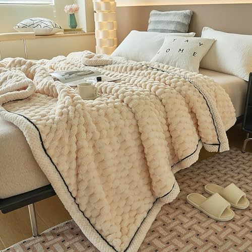 Doppelschichtige Winter Dicke Decke, Super Schwer Warm Für Winterdecke, Flauschiger Plüsch Leicht Gemütlich Kuschelig, Super Warm Mit Wendbar Für Bett, Sofa, Couch, Heavy Blanket c, 200×230CM Doppelschichtige Winter Dicke Decke, Super Schwer Warm Für Winterdecke, Flauschiger Plüsch Leicht Gemütlich Kuschelig, Super Warm Mit Wendbar Für Bett, Sofa, Couch, Heavy Blanket c, 200×230CM von Generic