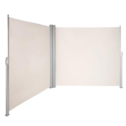 Doppelseitige Markise, Faltbarer Sichtschutz, Einziehbare Seitenmarkise for Die Terrasse, Polyester, Wasserdicht Und UV-beständig for Innenhof, Dachterrasse(G,1.5 * 10m/4.92 * 32.8ft) von Generic