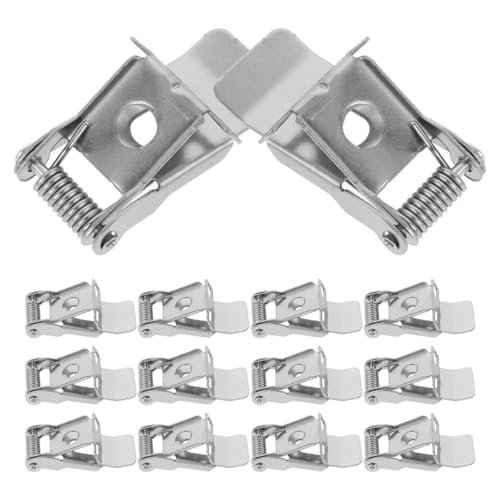 10 Stück Hochleistungs Federclip Für Einbauleuchten Stabiler Halteclip Deckenlampen 2-Loch Federklemmen Für Led-Panel Und Einbauleuchten von Generic