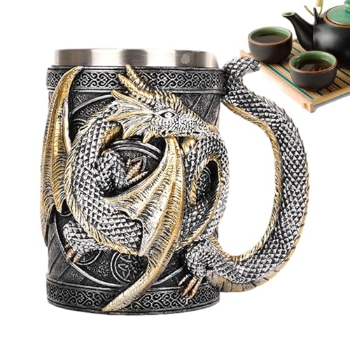 Drachentasse, Drachen-Kaffeetasse | Mittelalterliche Drachen Bierkrug Kaffeetasse | Gothic Bierkrug Edelstahl Dragon Lovers Drachentasse, Drachen-Kaffeetasse | Mittelalterliche Drachen Bierkrug Kaffeetasse | Gothic Bierkrug Edelstahl Dragon Lovers von Generic