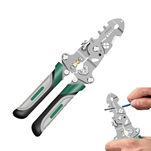 Drahtschneider – Abisolierzange faltbar 18 in 1 Abisolierzange faltbar 18 in 1 Abisolierzange Multifunktions-Crimpzange Kabelschneider zum Schneiden und Ziehen von Drähten und Kabeln Schere Schrauben Drahtschneider – Abisolierzange faltbar 18 in 1 Abisolierzange faltbar 18 in 1 Abisolierzange Multifunktions-Crimpzange Kabelschneider zum Schneiden und Ziehen von Drähten und Kabeln Schere Schrauben von Generic