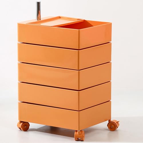 Drehbarer Aufbewahrungsschrank, mobil, mit Rädern, Nachttisch, mehrschichtig, auf Rädern, Freizeittisch aus Kunststoff, Sofawagen, Seitenschrank mit Snackschränken für Schlafzimmer Drehbarer Aufbewahrungsschrank, mobil, mit Rädern, Nachttisch, mehrschichtig, auf Rädern, Freizeittisch aus Kunststoff, Sofawagen, Seitenschrank mit Snackschränken für Schlafzimmer von Generic