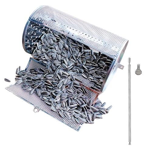 Drehbarer Grillkorb | Edelstahl Grillkäfig zur Fritteuse | Camping Supplies im Freien, multifunktionaler Pommeskorb für Backnüsse, Kaffeebohnen, Grill Gr Drehbarer Grillkorb | Edelstahl Grillkäfig zur Fritteuse | Camping Supplies im Freien, multifunktionaler Pommeskorb für Backnüsse, Kaffeebohnen, Grill Gr von Generic