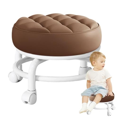 Drehbarer Rollhocker mit Rollen – verstellbarer Rollstuhlhocker | mobiler Hocker für Küche, Büro und Werkstatt, ergonomischer Hocker 360° drehbar mit Polsterung, vielseitig einsetzbar Drehbarer Rollhocker mit Rollen – verstellbarer Rollstuhlhocker | mobiler Hocker für Küche, Büro und Werkstatt, ergonomischer Hocker 360° drehbar mit Polsterung, vielseitig einsetzbar von Generic