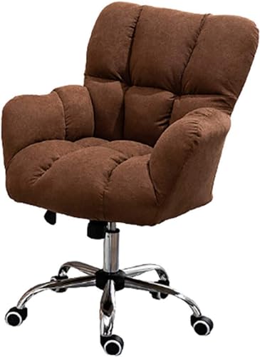 Drehbarer Schreibtischstuhl Ergonomischer Büroschreibtischstuhl, Drehstuhl Mit Lendenwirbelstütze, Computerstuhl Mit Mittlerer Rückenlehne Und Atmungsaktivem, Gepolstertem Sitz, Brown Drehbarer Schreibtischstuhl Ergonomischer Büroschreibtischstuhl, Drehstuhl Mit Lendenwirbelstütze, Computerstuhl Mit Mittlerer Rückenlehne Und Atmungsaktivem, Gepolstertem Sitz, Brown von Generic