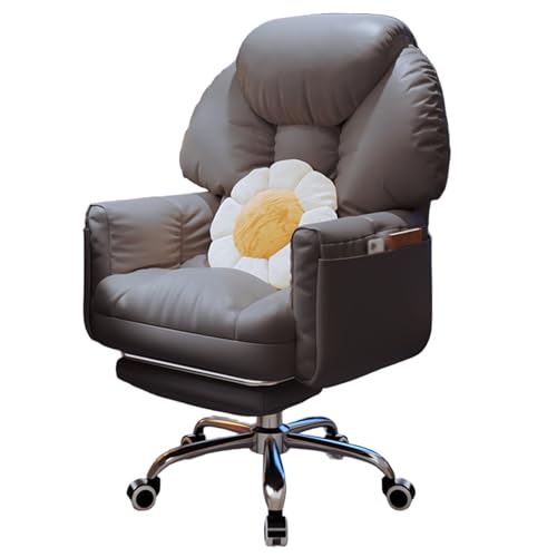 Drehstuhl mit Rollen Ergonomic Tech-Gewebe Computerstuhl Verstellbare Doppelrückenlehne 360°-Drehung und Höhenverstellung Bürostuhl für Die Arbeit Zu Hause, Studium(Black) von Generic
