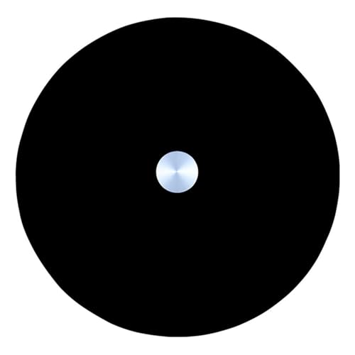 Drehteller Aus Gehärtetem Glas Für Die Küche, Lazy Susan Drehplatte Servierplatte Für Esstisch, 60 70 80 85 90 100 110cm Servierteller Tischplatte,Schwarz(70 cm) von Generic