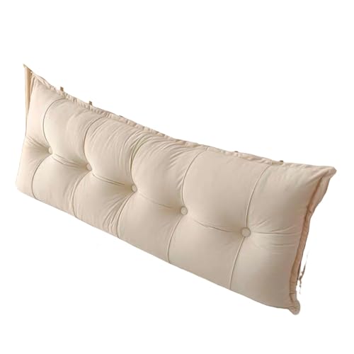 Dreieckigen Kissen Hohen Rückenlehne Kissen Hohen Rückenlehne Kissen Rückenlehne for Bett Perfekt AlsKissen Zum Fernsehen Und Lesen Gibt(Beige,60 * 50 * 15cm) von Generic