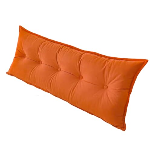 Dreieckigen Kissen Hohen Rückenlehne Kissen Hohen Rückenlehne Kissen Rückenlehne for Bett Perfekt AlsKissen Zum Fernsehen Und Lesen Gibt(Orange,180 * 50 * 15cm) von Generic