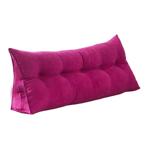 Dreieckigen Kissen Hohen Rückenlehne for Bett Perfekt AlsKissen Zum Fernsehen Und Lesen Gibt(Burgundy,60 * 50 * 20cm) von Generic