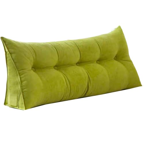 Dreieckigen Kissen Hohen Rückenlehne for Bett Perfekt AlsKissen Zum Fernsehen Und Lesen Gibt(Fruit Green,180 * 50 * 20cm) von Generic
