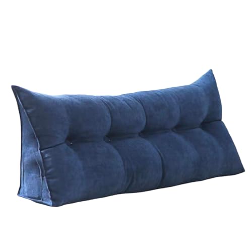 Dreieckigen Kissen Hohen Rückenlehne for Bett Perfekt AlsKissen Zum Fernsehen Und Lesen Gibt(Haze Blue,100 * 50 * 20cm) von Generic