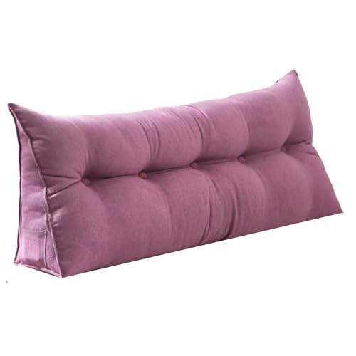 Dreieckigen Kissen Hohen Rückenlehne for Bett Perfekt AlsKissen Zum Fernsehen Und Lesen Gibt(Purple,100 * 50 * 20cm) von Generic
