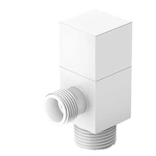Dreieckventil Kupfer WC Waschmaschine G1/2 Wasserhahn Ventil Badzubehör(WHITE) von Generic