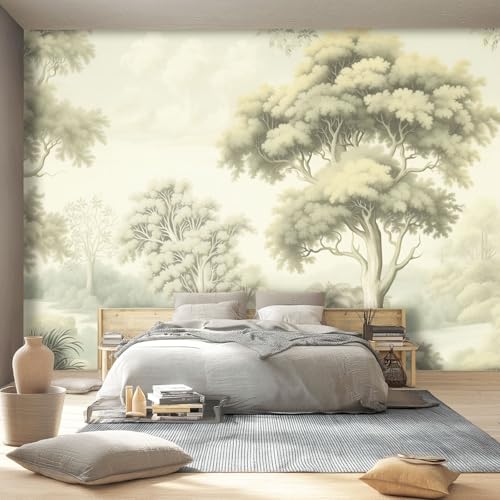 Dunkelgrün Fototapete 400 x 280 cm Retro Bäume Dschungel Linien Thema Wandbild Wohnzimmer Schlafzimmer Wandtapete, Vlies Tapete UV-Beständig Geruchsfrei Montagefertig Dunkelgrün Fototapete 400 x 280 cm Retro Bäume Dschungel Linien Thema Wandbild Wohnzimmer Schlafzimmer Wandtapete, Vlies Tapete UV-Beständig Geruchsfrei Montagefertig von Generic