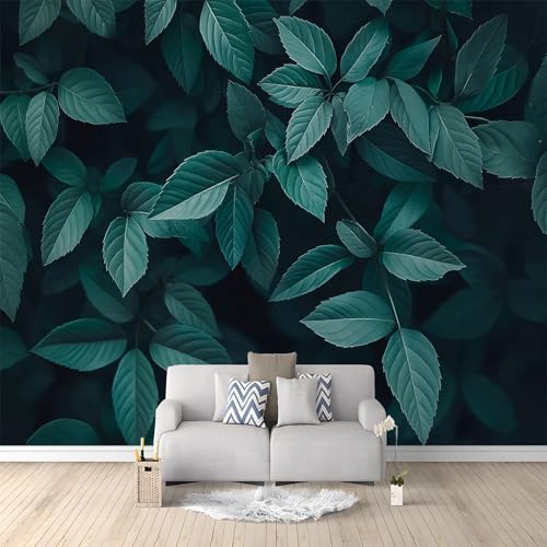 Dunkelgrüne Blätter Tapete Wandbild 3D Fototapete Dunkelgrün Vliestapete Wandtapete Foto für Modernes Design der Fernseh Hintergrund Wand-Kunst-Deko, 400x280 cm Dunkelgrüne Blätter Tapete Wandbild 3D Fototapete Dunkelgrün Vliestapete Wandtapete Foto für Modernes Design der Fernseh Hintergrund Wand-Kunst-Deko, 400x280 cm von Generic