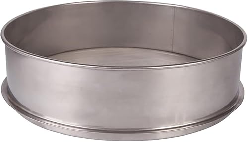 Durchmesser 30cm Höhe 10cm Sus Alle Edelstahlsieb Für Vibrationsmaschine Optionales Netz, 10 MESH von Generic