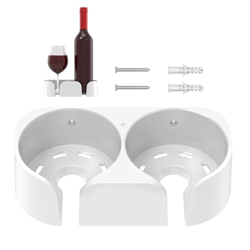 Duschhalter Für Weingläser,Badhalter Für Biergläser - Wandmontierter Organizer Halter Bad-Accessoires Für Getränkedosen, Flaschen Und Gläser Duschhalter Für Weingläser,Badhalter Für Biergläser - Wandmontierter Organizer Halter Bad-Accessoires Für Getränkedosen, Flaschen Und Gläser von Generic