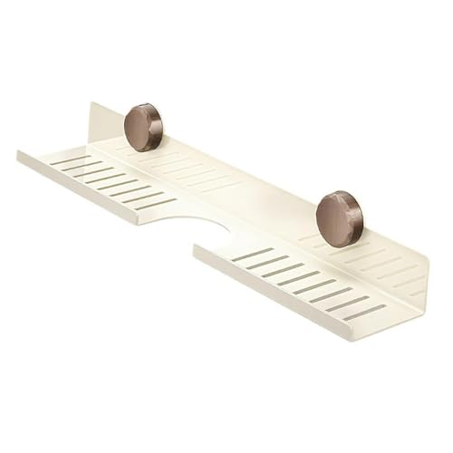 Duschregal Als Shampoo Halter Duschablage Und Badezimmer Korb Multifunktional Und Tragbar Aus Wasserdichtem Karbonstahl für Kleine Bäder Und Wohnunge, Weiß Länge 50cm von Generic