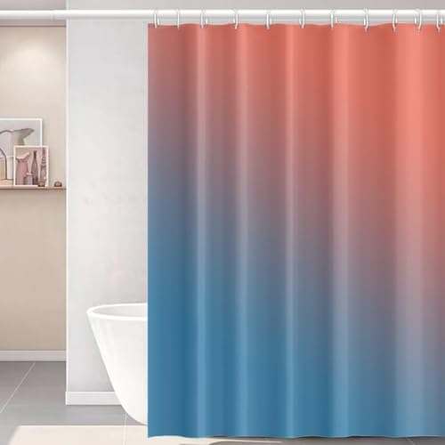 Duschvorhang 100x180 Anti-Schimmel Farbverlauf Duschvorhänge Wasserdicht Waschbar Polyester Textil Badezimmer Vorhang Rot Blau 3D Shower Curtain A.622 Duschvorhang 100x180 Anti-Schimmel Farbverlauf Duschvorhänge Wasserdicht Waschbar Polyester Textil Badezimmer Vorhang Rot Blau 3D Shower Curtain A.622 von Generic