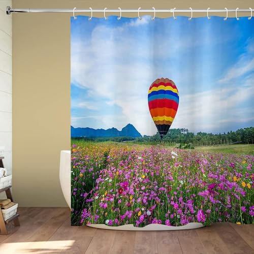 Duschvorhang 100x200 Anti-Schimmel Blumen Duschvorhänge Wasserdicht Waschbar Polyester Textil Badezimmer Vorhang Türkischer Heißluftballon 3D Shower Curtain A/7361 Duschvorhang 100x200 Anti-Schimmel Blumen Duschvorhänge Wasserdicht Waschbar Polyester Textil Badezimmer Vorhang Türkischer Heißluftballon 3D Shower Curtain A/7361 von Generic