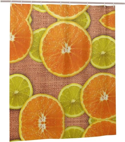 Duschvorhang 100x200 cm Orange Duschvorhang Zitronenfrucht Bad Vorhang Anti Schimmel Wasserdicht 3D Shower Curtains Waschbar Polyester Stoff Duschvorhänge für Badewanne Badezimmer D-2986 Duschvorhang 100x200 cm Orange Duschvorhang Zitronenfrucht Bad Vorhang Anti Schimmel Wasserdicht 3D Shower Curtains Waschbar Polyester Stoff Duschvorhänge für Badewanne Badezimmer D-2986 von Generic
