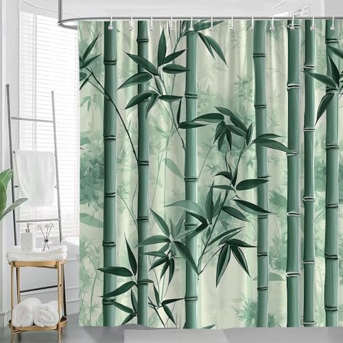 Duschvorhang 120x180 Anti-Schimmel Bambus Duschvorhänge Wasserdicht Waschbar Polyester Textil Badezimmer Vorhang Modern Japanisch 3D Shower Curtain A-9498 Duschvorhang 120x180 Anti-Schimmel Bambus Duschvorhänge Wasserdicht Waschbar Polyester Textil Badezimmer Vorhang Modern Japanisch 3D Shower Curtain A-9498 von Generic
