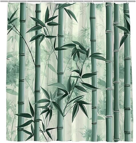 Duschvorhang 120x200 Anti-Schimmel Bambus Duschvorhänge Wasserdicht Waschbar Polyester Textil Badezimmer Vorhang Japanisch 3D Shower Curtain A-9811 Duschvorhang 120x200 Anti-Schimmel Bambus Duschvorhänge Wasserdicht Waschbar Polyester Textil Badezimmer Vorhang Japanisch 3D Shower Curtain A-9811 von Generic