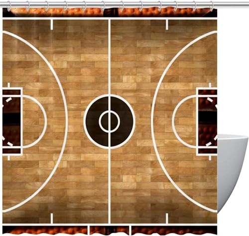 Duschvorhang 180x180 Anti-Schimmel Basketballplatz Duschvorhänge Wasserdicht Waschbar Polyester Textil Badevorhang Wald 3D Shower Curtain A/7301 Duschvorhang 180x180 Anti-Schimmel Basketballplatz Duschvorhänge Wasserdicht Waschbar Polyester Textil Badevorhang Wald 3D Shower Curtain A/7301 von Generic