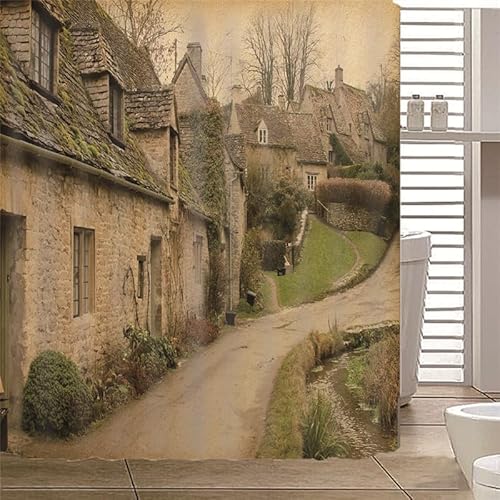 Duschvorhang 180x180 Anti-Schimmel Landhausstil Duschvorhänge Wasserdicht Waschbar Polyester Textil Badevorhang Vintage Bauernhaus 3D Shower Curtain A-9700 Duschvorhang 180x180 Anti-Schimmel Landhausstil Duschvorhänge Wasserdicht Waschbar Polyester Textil Badevorhang Vintage Bauernhaus 3D Shower Curtain A-9700 von Generic