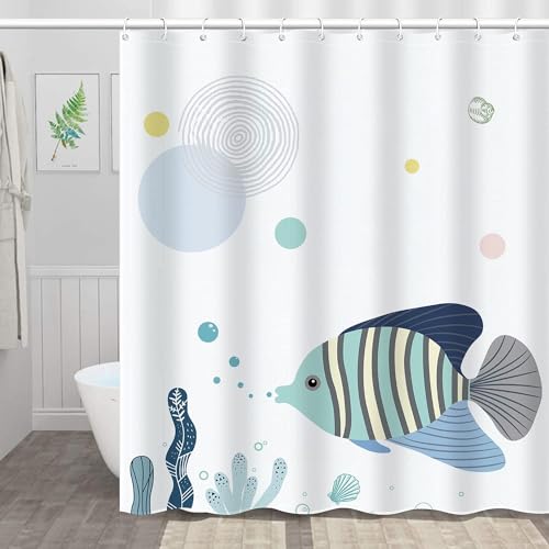Duschvorhang 180x180 Anti-Schimmel Meer Duschvorhänge Wasserdicht Waschbar Polyester Textil Badevorhang Zierfische 3D Shower Curtain A.761 Duschvorhang 180x180 Anti-Schimmel Meer Duschvorhänge Wasserdicht Waschbar Polyester Textil Badevorhang Zierfische 3D Shower Curtain A.761 von Generic