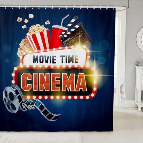 Duschvorhang 180x200 Anti-Schimmel Kino Duschvorhänge Wasserdicht Waschbar Polyester Textil Badevorhang Popcorn 3D Shower Curtain A/5421 Duschvorhang 180x200 Anti-Schimmel Kino Duschvorhänge Wasserdicht Waschbar Polyester Textil Badevorhang Popcorn 3D Shower Curtain A/5421 von Generic