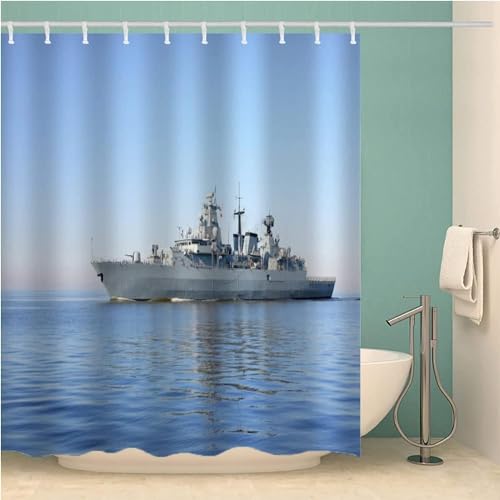 Duschvorhang 180x200 Anti-Schimmel Meer Duschvorhänge Wasserdicht Waschbar Polyester Textil Badevorhang Kreuzfahrtschiff 3D Shower Curtain A/7185 Duschvorhang 180x200 Anti-Schimmel Meer Duschvorhänge Wasserdicht Waschbar Polyester Textil Badevorhang Kreuzfahrtschiff 3D Shower Curtain A/7185 von Generic