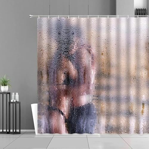Duschvorhang 180x200 Anti-Schimmel Sexy Duschvorhänge Wasserdicht Waschbar Polyester Textil Badevorhang Paarromanze 3D Shower Curtain A/7005 Duschvorhang 180x200 Anti-Schimmel Sexy Duschvorhänge Wasserdicht Waschbar Polyester Textil Badevorhang Paarromanze 3D Shower Curtain A/7005 von Generic
