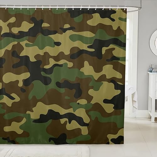 Duschvorhang 200x200 Camouflage, Duschvorhänge Antischimmel 3D Vintage-Tarnmuster, Shower Curtains Waschbar, Badevorhang für Badewanne Badezimmer, mit 12 Ringe C3717 Duschvorhang 200x200 Camouflage, Duschvorhänge Antischimmel 3D Vintage-Tarnmuster, Shower Curtains Waschbar, Badevorhang für Badewanne Badezimmer, mit 12 Ringe C3717 von Generic