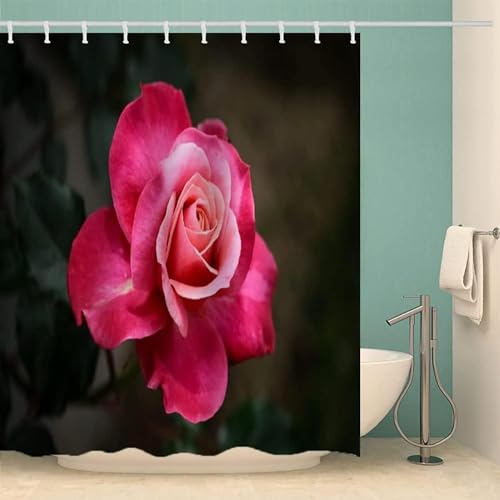 Duschvorhang 240x200 Anti-Schimmel Blumen Duschvorhänge Wasserdicht Waschbar Polyester Textil Badevorhang Rose 3D Shower Curtain A/7124 Duschvorhang 240x200 Anti-Schimmel Blumen Duschvorhänge Wasserdicht Waschbar Polyester Textil Badevorhang Rose 3D Shower Curtain A/7124 von Generic